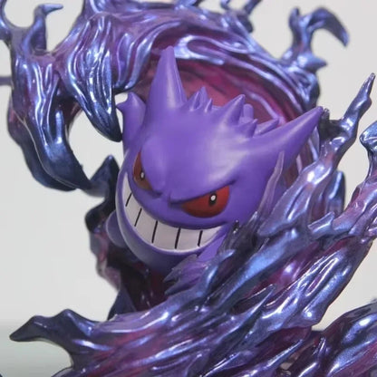 18cm Pokemon Gengar Figure, Anime Action Model Collectible Statue for Display, Halloween Christmas Birthday Gift