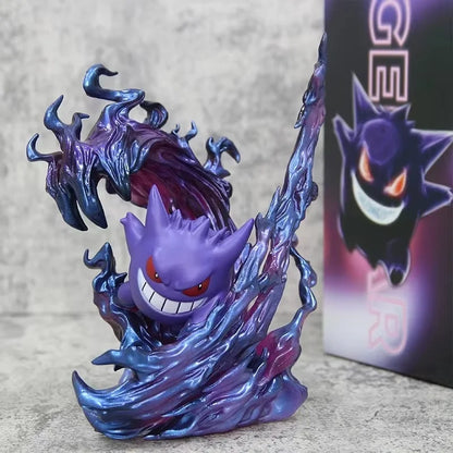 18cm Pokemon Gengar Figure, Anime Action Model Collectible Statue for Display, Halloween Christmas Birthday Gift